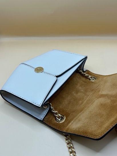 SANDRO 
Clutch bag in beige leather with...
