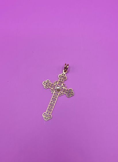 Croix d'Estaing pendant in 18K (750/1000)...