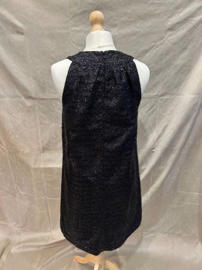 MANOUSH 
Short fringed dress with black background,...