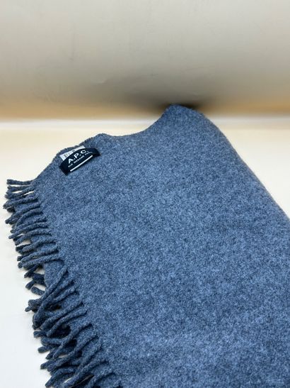 ACNE STUDIOS 
Large grey 100% wool scarf....