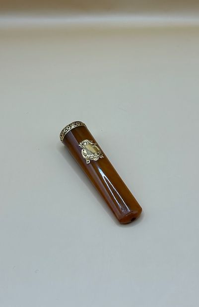 Cigarette lighter in 18K (750/1000) yellow...