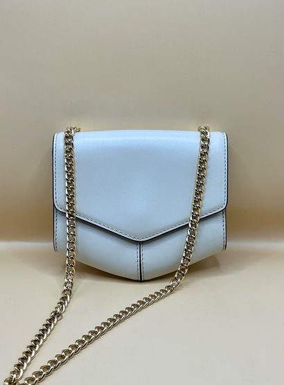 SANDRO 
Clutch bag in beige leather with...