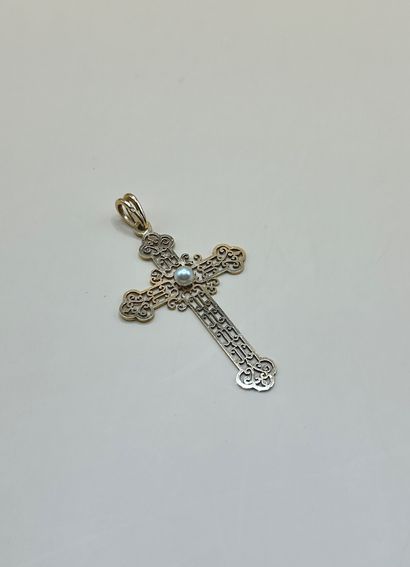 Croix d'Estaing pendant in 18K (750/1000)...