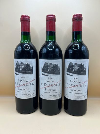 3 bottles, Château L'Evangile, Pomerol, ...
