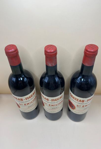 3 bottles, Château-Figeac, Saint-Emilion...