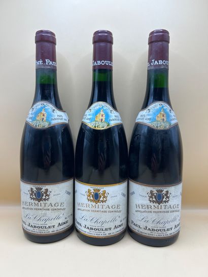 3 bottles, Hermitage La Chapelle, Paul Jaboulet...