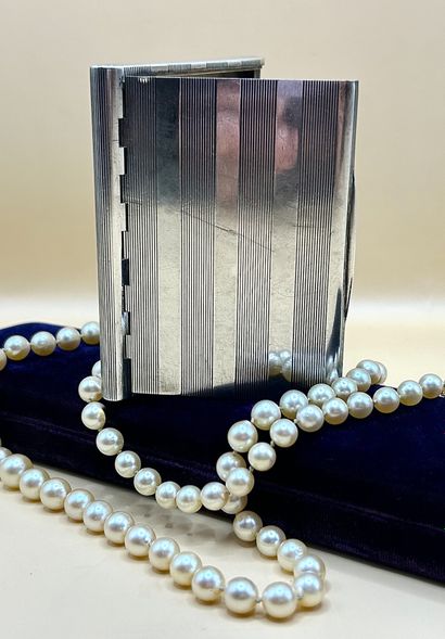 JANESICH 
Etui à cigarettes en argent (925/1000)...