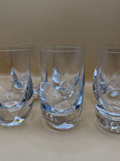 DAUM FRANCE
6 verres à spiritueux en cristal...