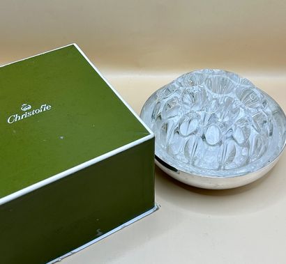CHRISTOFLE 
Pique-fleurs en métal argenté...