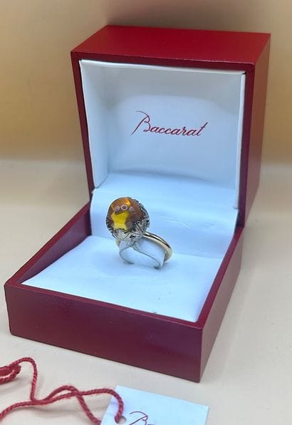 BACCARAT
Importante bague en vermeil (min....