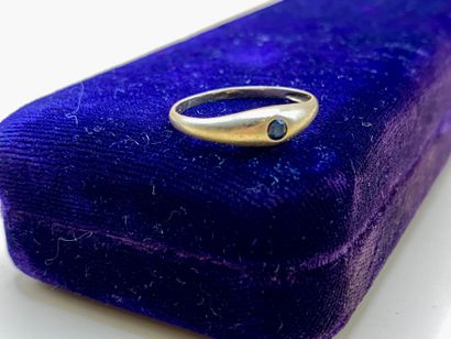 Bague jonc en or jaune 18 carats (750/1000)...