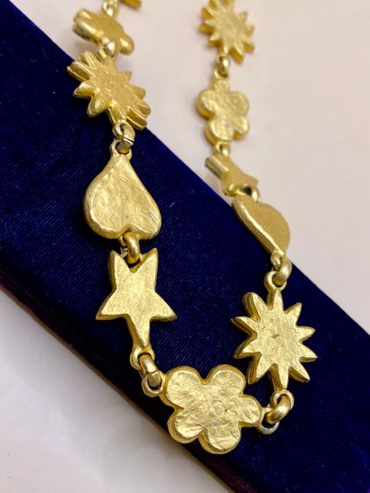 Ravissante 1/2 parure coeurs et étoiles en...