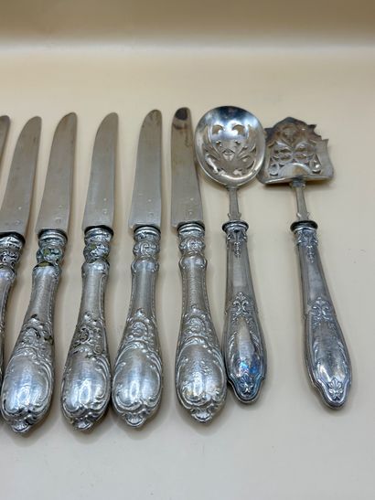 Ensemble en argent et argent fourré (950/1000)...
