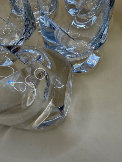 DAUM FRANCE
6 verres à spiritueux en cristal...