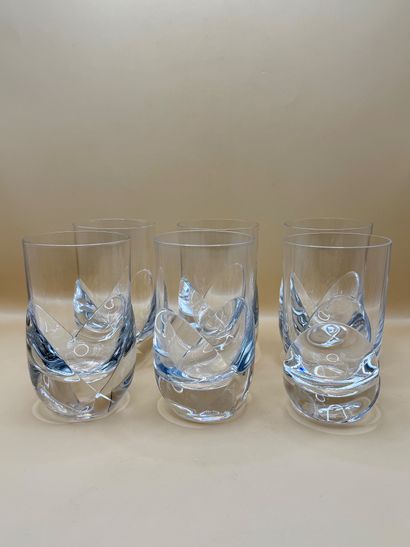 DAUM FRANCE
6 verres à spiritueux en cristal...