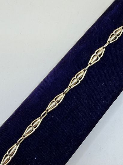 Bracelet en or jaune 18 carats (750/1000)...
