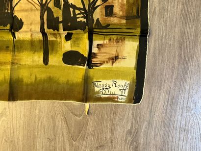 MAGGY ROUFF 
Ravissant foulard en soie représentant...