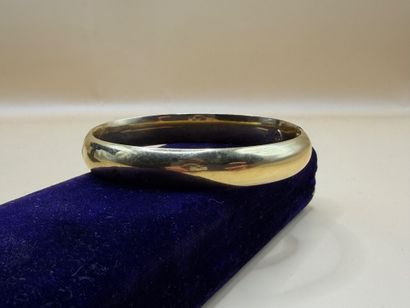 Bracelet jonc en or jaune 18 carats (750/1000)....