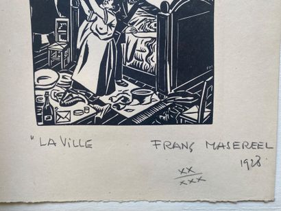 Frans MASEREEL (1889-1972)
La Ville, 1928
Gravure...
