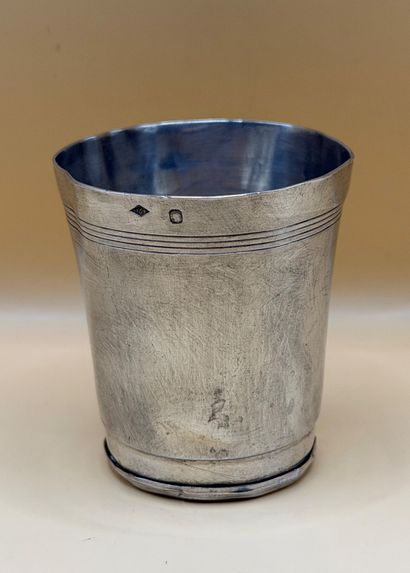 Silver timbale (950/1000) with quadruple...