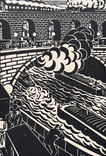 Frans MASEREEL (1889-1972)
La Ville, 1928
Gravure...