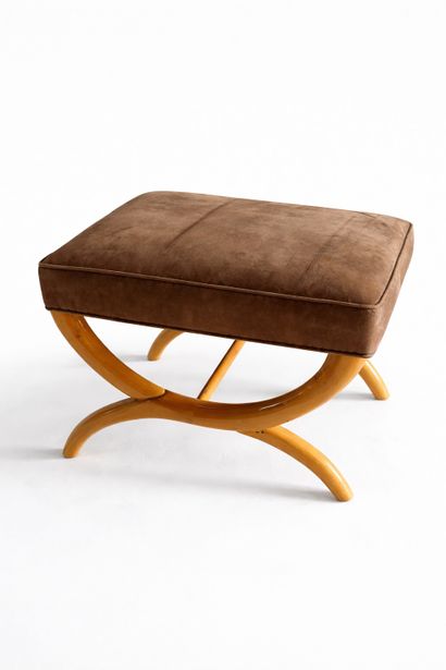 Travail FRANÇAIS
Tabouret curule en bois...