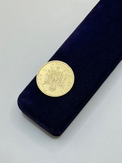 Napoleon III 100 franc gold nude head coin...