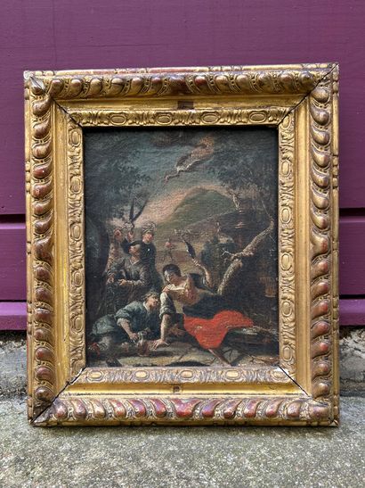 18th century ITALIAN school 
Peasants at...