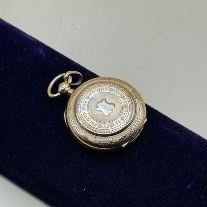 18K (750/1000) yellow gold collar watch,...