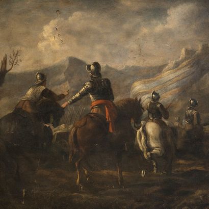 NAPOLITAN SCHOOL circa 1660, entourage of...