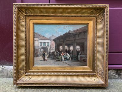 Léonard SAURFELT (1823-1899)
Le Marché aux...
