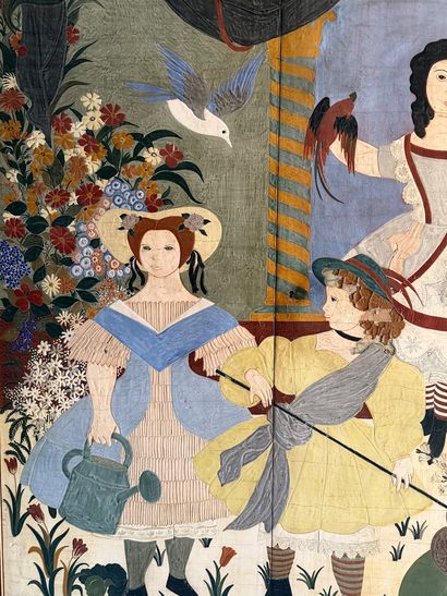 Gilberte SCHMITT (1907-2001) 
Moments jardiniers,...