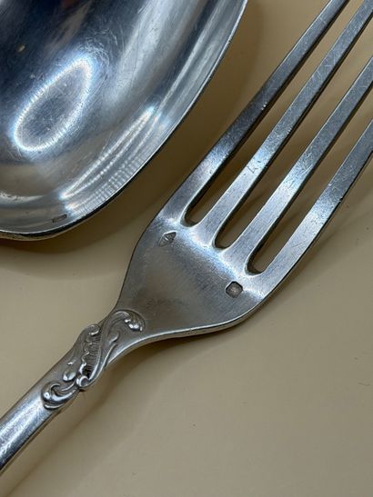 Émile PUIFORCAT 
Set of 6 forks and 6 soup...