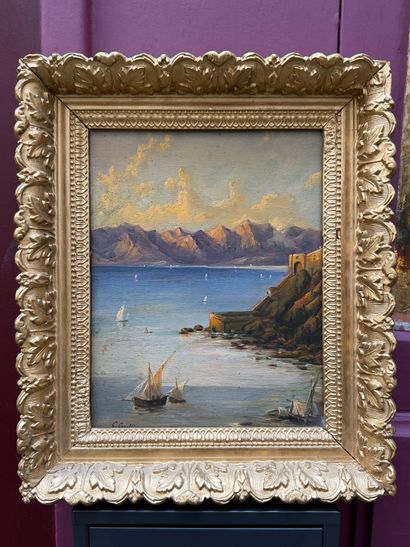 Giuseppe CARELLI (1858-1921)
Sailboats, Castel...