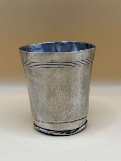 Silver timbale (950/1000) with quadruple...