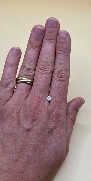 A modern-cut diamond on paper weighed 0.63...