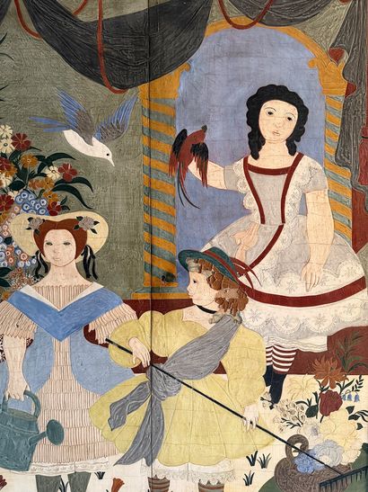 Gilberte SCHMITT (1907-2001) 
Moments jardiniers,...