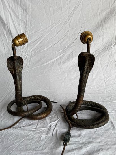 Paire de pieds de lampes 
