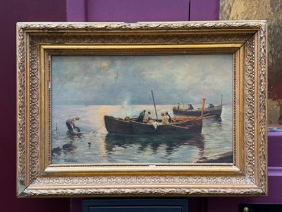 Eduardo DALBONO (1841-1915)
Fishermen at...