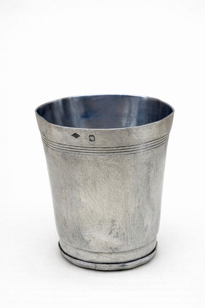 Silver timbale (950/1000) with quadruple...