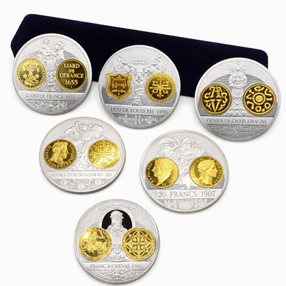 MONNAIE DE PARIS 
A set of collector's coins...