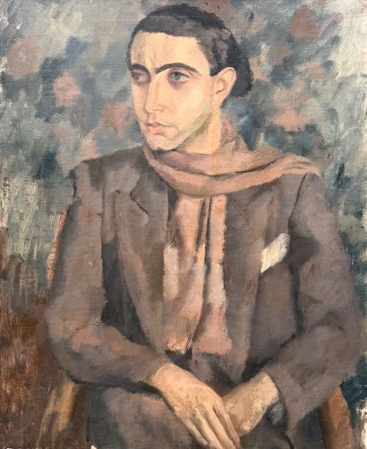 École de Paris vers 1920
Portrait d'un élégant
Huile...