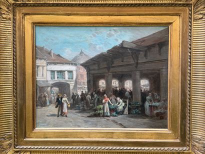 Léonard SAURFELT (1823-1899)
Le Marché aux...