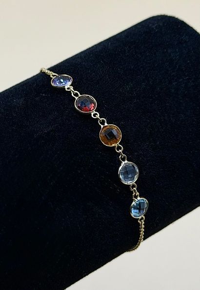 18K (750/1000) yellow gold flexible link...