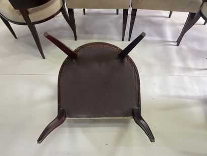 Gaston et Fernand SADDIER 
Suite de six fauteuils...