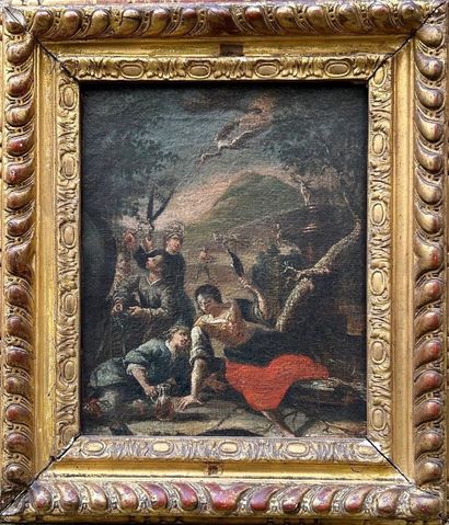 18th century ITALIAN school 
Peasants at...