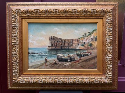 Gaetano ESPOSITO (1858-1911)
Fishermen, Naples...