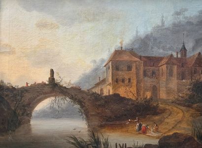 French school circa 1800
Fishermen near a...