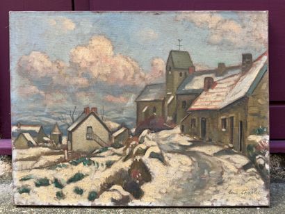 Louis CHARLOT (1878-1951)
Paysage hivernal,...
