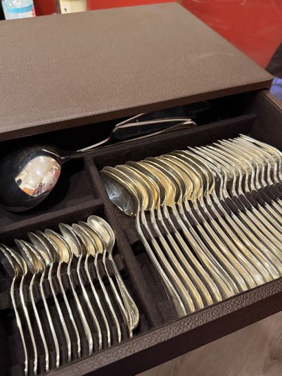ERCUIS 
Large silver-plated 